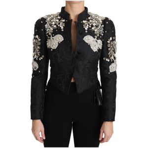 Dolce & Gabbana - Taille Lange Jas - Zwart - Dames