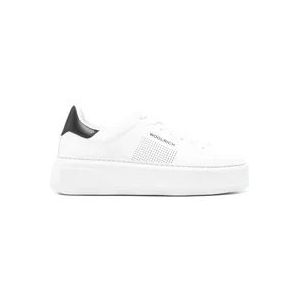 Woolrich Chunky Court Sneakers , White , Dames , Maat: 38 1/2 EU