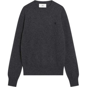 Ami Paris, Heren, Truien, Grijs, Maat: XL