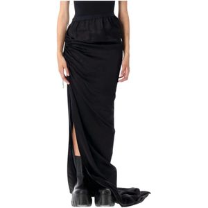 Rick Owens, Dames, Rokken, Zwart, Maat: S Zijde,