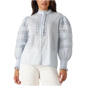 Antik Batik, Dames, Blouses & Shirts, Blauw, Maat: XS