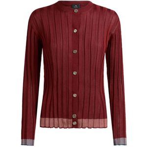 Etro, Dames, Truien, Rood, Maat: M Jersey,