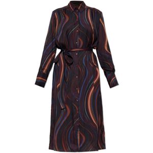PS By Paul Smith, Dames, Jurken, Veelkleurig, Maat: 2XS Viscose,