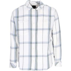 Vans, Dames, Blouses & Shirts, Wit, Maat: M Flanel,