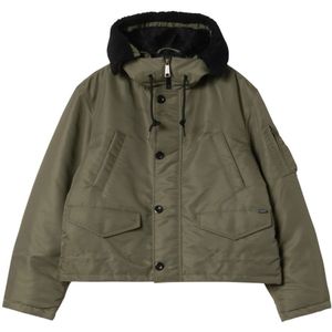 Carhartt Wip, Heren, Jassen, Groen, Maat: S Fleece,