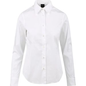 Aspesi, Dames, Blouses & Shirts, Wit, Maat: L Katoen,