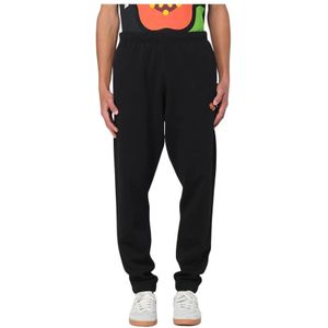 Kenzo, Heren, Broeken, Zwart, Maat: L Leer,