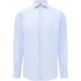 Boggi Milano, Heren, Overhemden, Blauw, Maat: S Katoen,