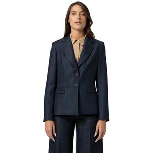 Kocca, Dames, Jassen, Blauw, Maat: L Leer,