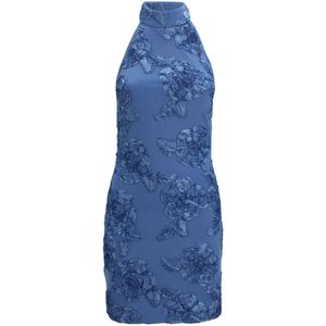 Rotate Birger Christensen, Dames, Jurken, Blauw, Maat: S Leer,