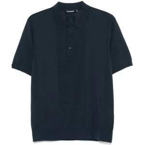 J.Lindeberg, Heren, Tops, Blauw, Maat: L Poliester,