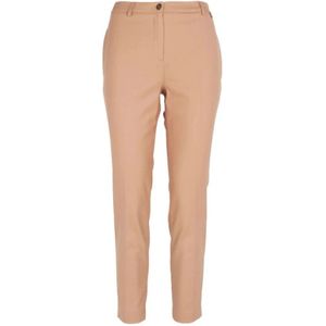 Twinset Verfijnde Cigarettebroek van Wolmix , Brown , Dames , Maat: XS