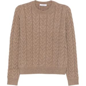 Max Mara, Dames, Truien, Bruin, Maat: XL Kasjmier,