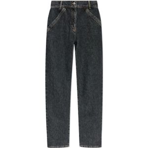 Iro - Jeans Blandine - Zwart - Dames - Katoen - Rechte Pijpen