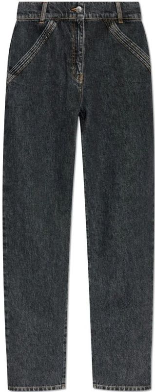 Iro - Jeans Blandine - Zwart - Dames - Katoen - Rechte Pijpen