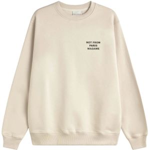 Drole de Monsieur, Heren, Sweatshirts & Hoodies, Beige, Maat: XL Katoen,
