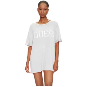 Guess, Dames, Jurken, Grijs, Maat: XS Viscose,