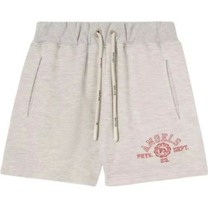 Palm Angels, Dames, Korte broeken, Grijs, Maat: XS Katoen,