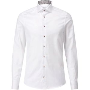 Stenströms, Heren, Overhemden, Wit, Maat: M Katoen,