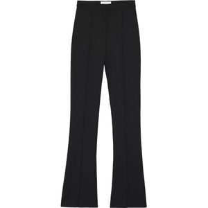 Patrizia Pepe, Dames, Broeken, Zwart, Maat: 2XS Katoen,