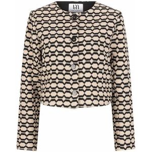 Lofty Manner, Dames, Jassen, Beige, Maat: XS Leer,