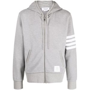 Thom Browne, Heren, Sweatshirts & Hoodies, Grijs, Maat: XL Katoen,