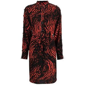 Proenza Schouler, Dames, Jurken, Veelkleurig, Maat: 2XS Viscose,