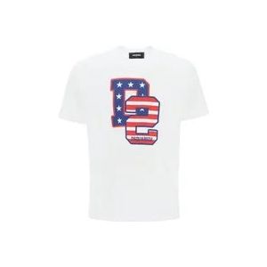 Dsquared2 T-Hemden , White , Heren , Maat: L