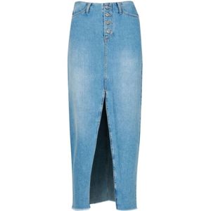 Roy Roger's, Dames, Rokken, Blauw, Maat: W25 Denim,
