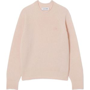Lacoste, Dames, Truien, Roze, Maat: M Wol,