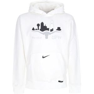Nike, Heren, Sweatshirts & Hoodies, Wit, Maat: M Katoen,