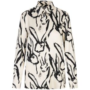 Msgm, Dames, Blouses & Shirts, Veelkleurig, Maat: 2XS