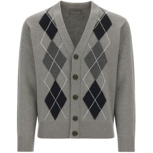 Paolo Pecora, Heren, Truien, Grijs, Maat: S Wol,