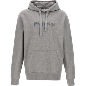JW Anderson, Heren, Sweatshirts & Hoodies, Grijs, Maat: S Katoen,