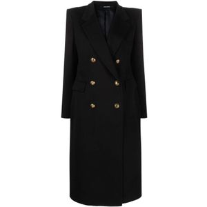 Tagliatore, Dames, Mantels, Blauw, Maat: 2XS Wol,