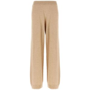 Fabiana Filippi, Dames, Broeken, Beige, Maat: S Zijde,