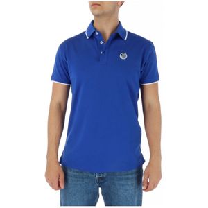 North Sails, Heren, Tops, Blauw, Maat: S Katoen,