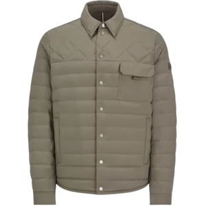 Moncler, Heren, Jassen, Groen, Maat: L Nylon,