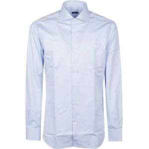 Barba Napoli, Heren, Overhemden, Blauw, Maat: 3XL Katoen,