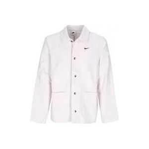 Nike Ongevoerde Chore Coat Jas - Phantom/Zwart , White , Heren , Maat: XL