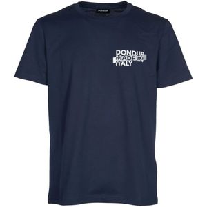 Dondup, Heren, Tops, Blauw, Maat: XL Katoen,