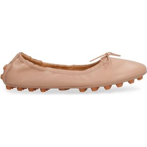 Tod's Bubble leren ballet flats met rubberen noppen , Beige , Dames , Maat: 36 EU