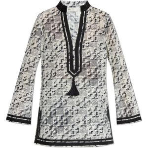 Tory Burch, Dames, Blouses & Shirts, Wit, Maat: XS Katoen,