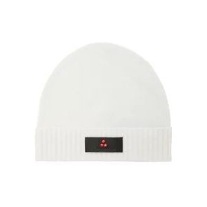 Peuterey Witte Beanies , White , Heren , Maat: ONE Size