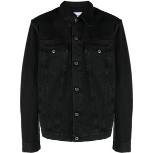 Off White, Heren, Jassen, Zwart, Maat: M Wol,