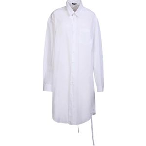 Ann Demeulemeester, Dames, Jurken, Wit, Maat: XL Katoen,