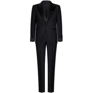 Tom Ford, Heren, Pakken, Zwart, Maat: S Wol,