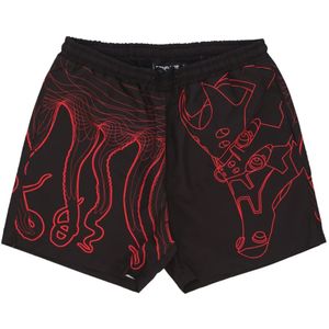 Octopus, Heren, Badkleding, Zwart, Maat: M Poliester,