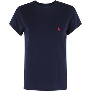 Polo Ralph Lauren, Dames, Tops, Blauw, Maat: M Katoen,