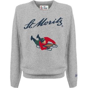 MC2 Saint Barth, Heren, Truien, Grijs, Maat: S Wol,